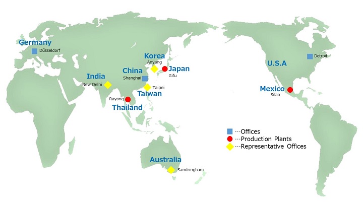 Map of PEC's Global Network