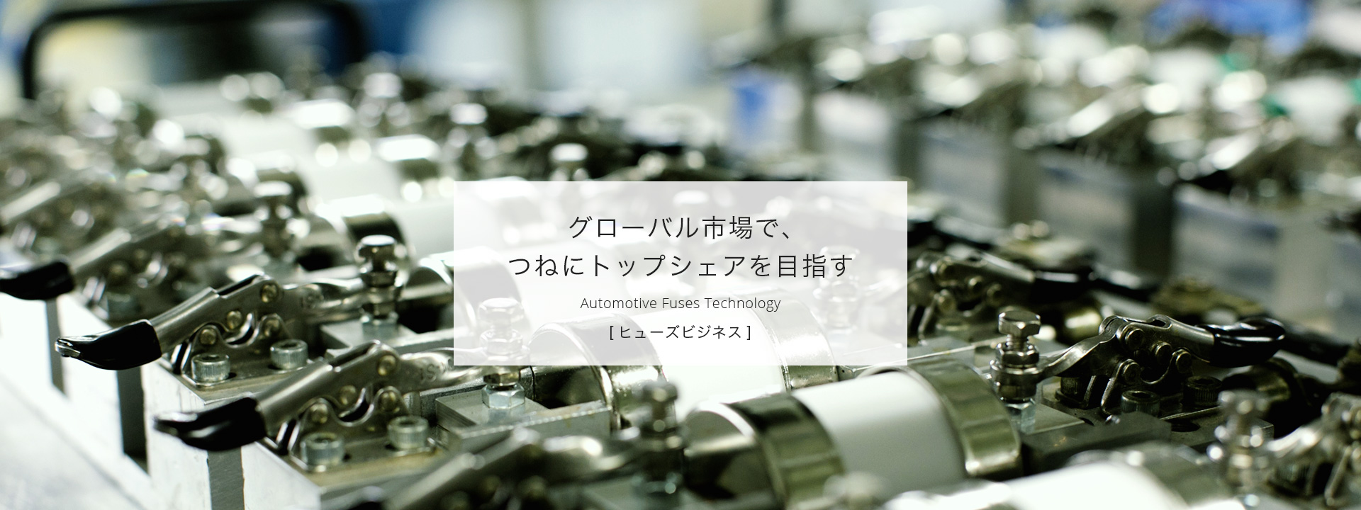 グローバル市場で、つねにトップシェアを目指す＜ヒューズビジネス＞